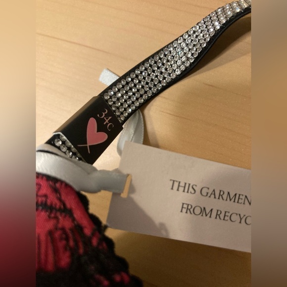 2 pc Victoria’s Secret Bombshell Add 2 Cups Rhinestone corset +matching … - Picture 3 of 10